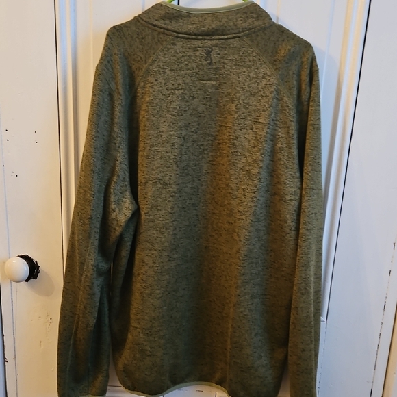 Browning Olive Zip-Up Sweater - Picture 5 of 6